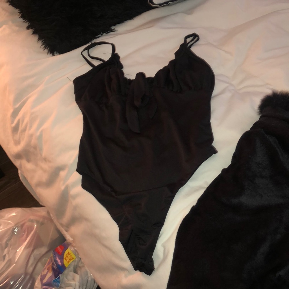 black bodysuit